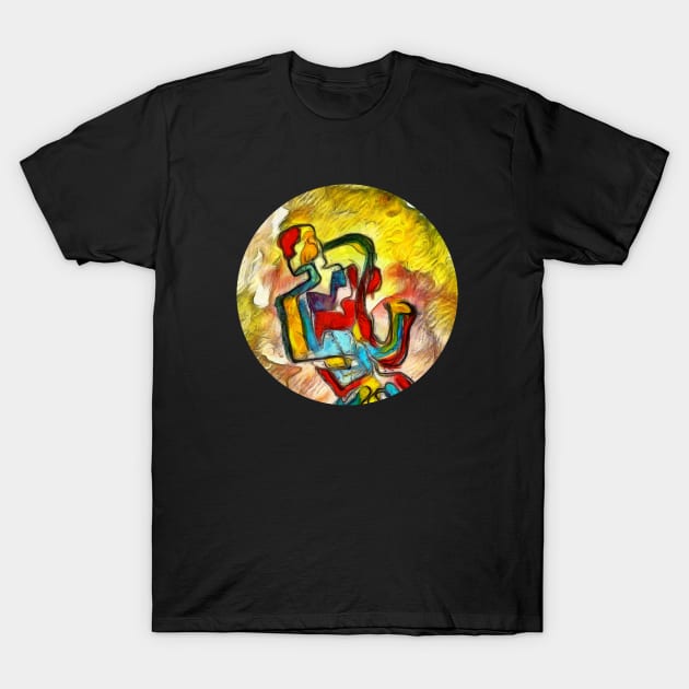 Modern Art Saxophone Musician T-Shirt by jazzworldquest